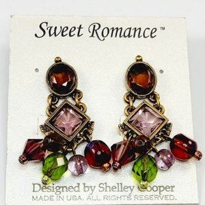 Sweet Romance Beaded Chandelier Earrings
